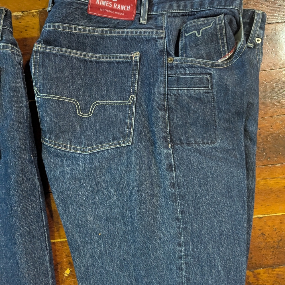Kimes Ranch Men's Dark Blue Bootcut Jeans James. Style James